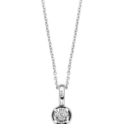 Ti Sento Collier et pendentif 6739ZI - Collier et pendentif Cristaux Blanc Femme | Femme Collier Et Pendentif