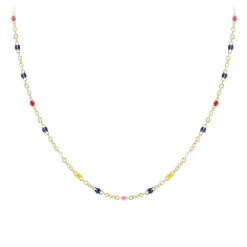 Angèle M Bijoux Collier femme Angèle M B2420-DORE | Femme Collier Et Pendentif
