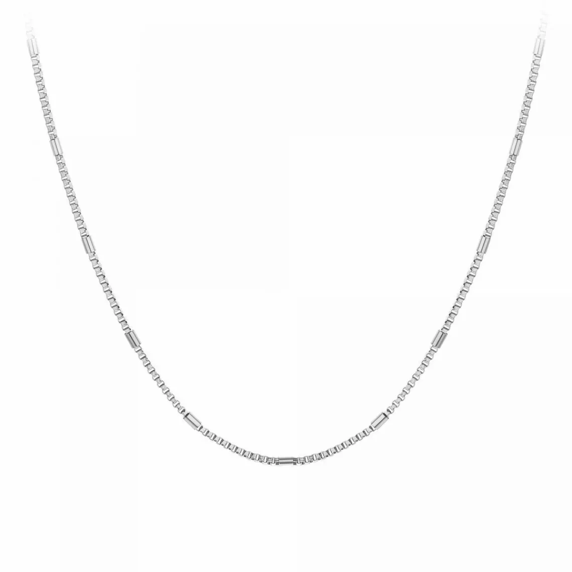 Angèle M Bijoux Collier femme Angèle M B2387-ARGENT - Acier Argent | Femme Collier Et Pendentif