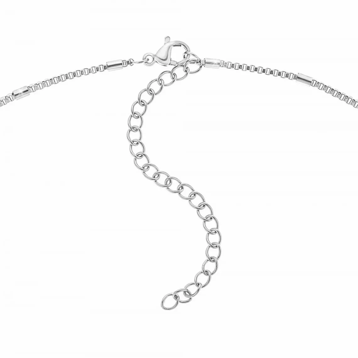 Angèle M Bijoux Collier femme Angèle M B2387-ARGENT - Acier Argent | Femme Collier Et Pendentif