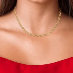 Angèle M Bijoux Collier femme Angèle M B2374-DORE - Acier Doré | Femme Collier Et Pendentif