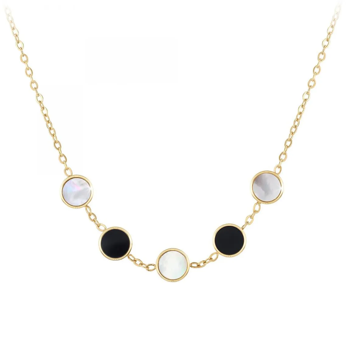 Angèle M Bijoux Collier femme Angèle M B2403-DORE | Femme Collier Et Pendentif