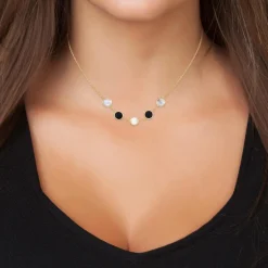 Angèle M Bijoux Collier femme Angèle M B2403-DORE | Femme Collier Et Pendentif