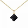 Angèle M Bijoux Collier femme Angèle M B2481-NOIR - Métal Doré | Femme Collier Et Pendentif