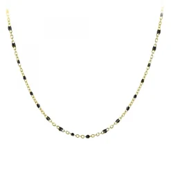 Angèle M Bijoux Collier femme Angèle M B2394-NOIR | Femme Collier Et Pendentif