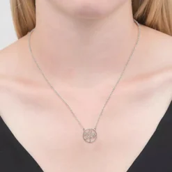 Maison de la Bijouterie Collier Femme Arbre de vie Argent WYZY6545 | Femme Collier Et Pendentif