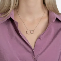 Maison de la Bijouterie Collier femme argent rhodié - WYZZ5U45 | Femme Collier Et Pendentif