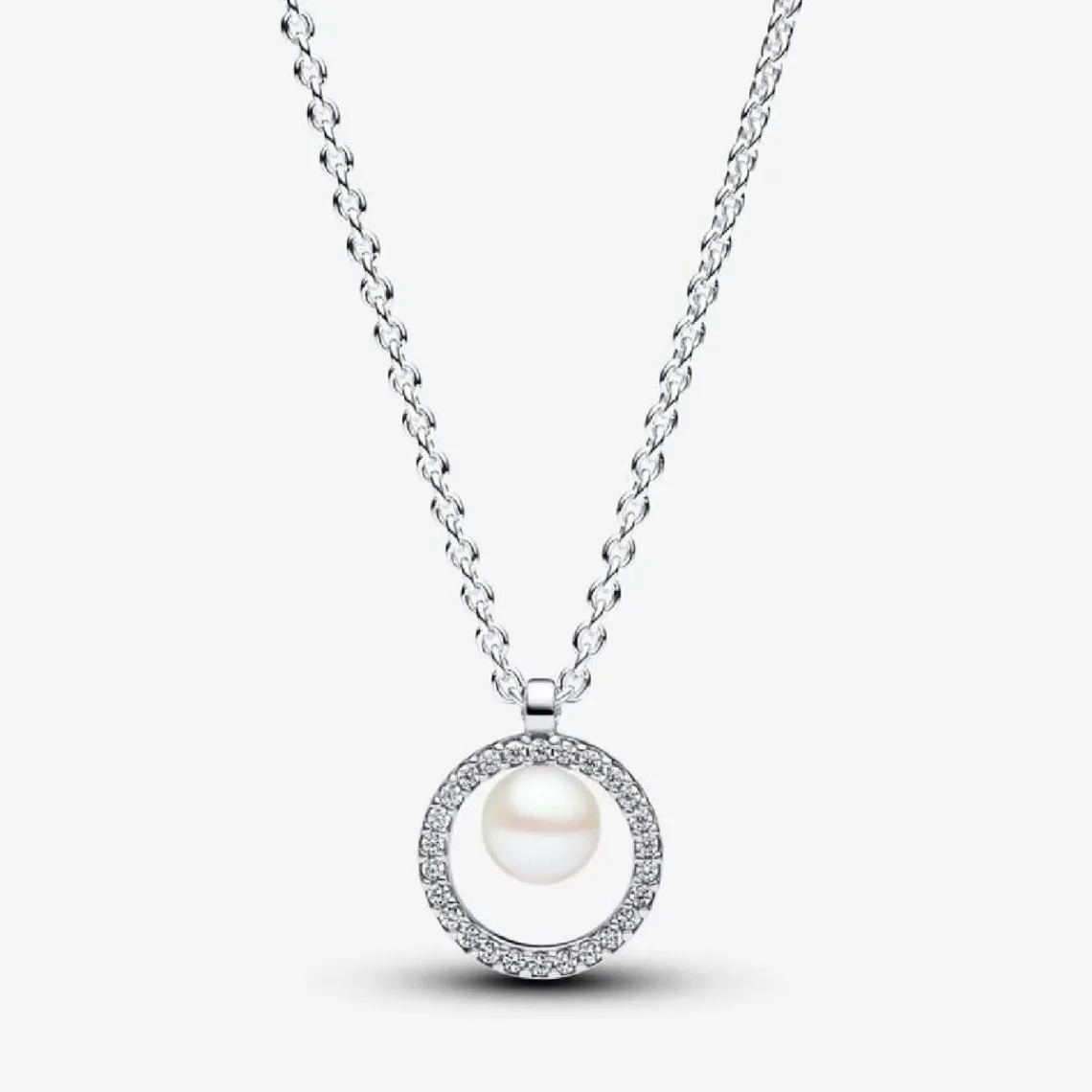 Pandora Collier femme argent sterling avec perle blanche et zircone Timeless | Femme Collier Et Pendentif