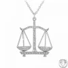 Athème Collier Femme - B2425-BALANCE Métal Argent | Femme Collier Et Pendentif