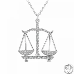 Athème Collier Femme - B2425-BALANCE Métal Argent | Femme Collier Et Pendentif