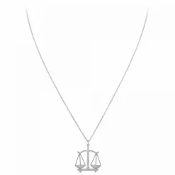 Athème Collier Femme - B2425-BALANCE Métal Argent | Femme Collier Et Pendentif