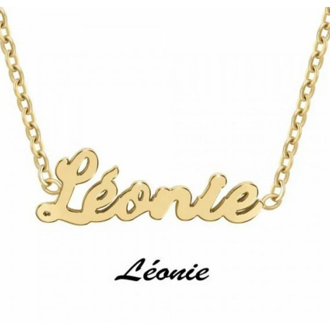 Athème Collier Femme - B2689-DORE-LEONIE Acier Doré | Femme Collier Et Pendentif