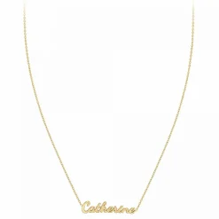 Athème Collier Femme - B2689-DORE-CATHERINE Acier Doré | Femme Collier Et Pendentif
