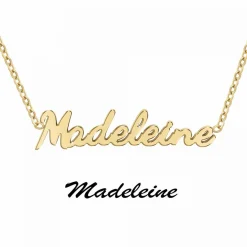 Athème Collier Femme - B2689-DORE-MADELEINE Acier Doré | Femme Collier Et Pendentif