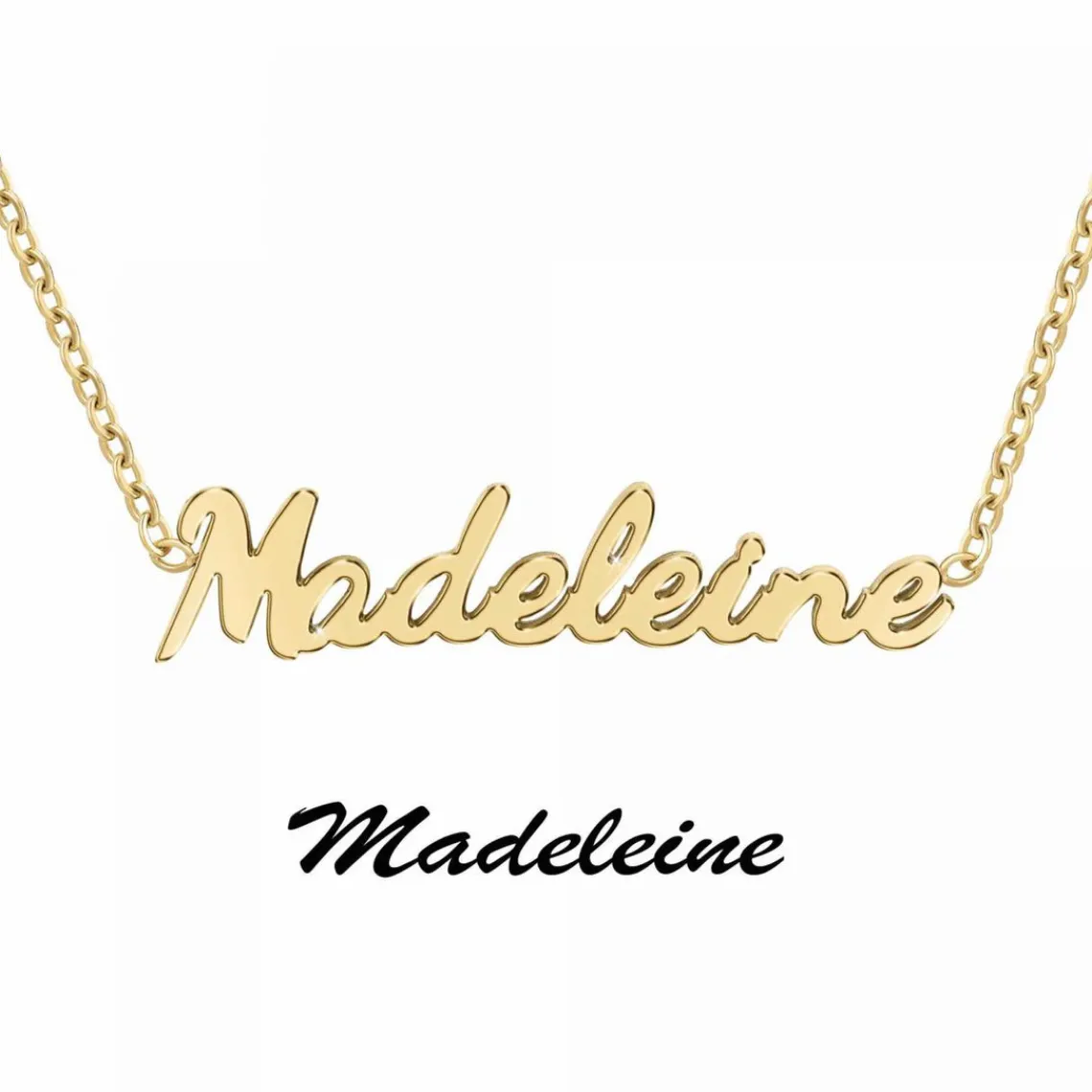 Athème Collier Femme - B2689-DORE-MADELEINE Acier Doré | Femme Collier Et Pendentif