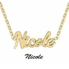 Athème Collier Femme - B2689-DORE-NICOLE Acier Doré | Femme Collier Et Pendentif