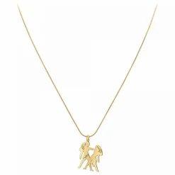 Athème Collier Femme - B2427-GEMEAUX Acier Doré | Femme Collier Et Pendentif