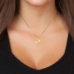 Athème Collier Femme - B2427-POISSON Acier Doré | Femme Collier Et Pendentif