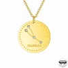 Athème Collier femme - B2449-TAUREAU Acier Doré | Femme Collier Et Pendentif