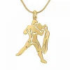 Athème Collier Femme - B2427-VERSEAU Acier Doré | Femme Collier Et Pendentif