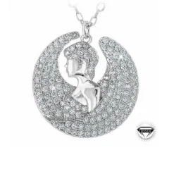 Athème Collier Femme - B2425-VIERGE Métal Argent | Femme Collier Et Pendentif