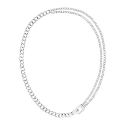 Calvin Klein Bijoux Collier Femme Calvin Klein Divergent Links - 35000465 Acier Argent | Femme Collier Et Pendentif