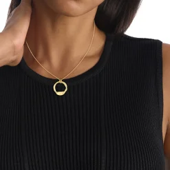 Calvin Klein Bijoux Collier Femme Calvin Klein Ethereal Metals - 35000526 Acier Doré | Femme Collier Et Pendentif