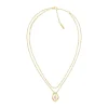Calvin Klein Bijoux Collier Femme Calvin Klein Edgy Pearls - 35000559 Acier Doré | Femme Collier Et Pendentif