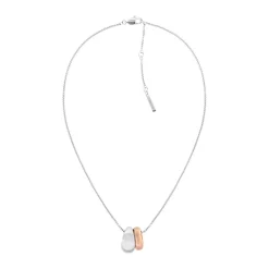 Calvin Klein Bijoux Collier Femme Calvin Klein Refine - 35000610 Acier Argent, Doré rose | Femme Collier Et Pendentif