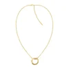 Calvin Klein Bijoux Collier Femme Calvin Klein Twisted Ring - 35000307 Acier Doré | Femme Collier Et Pendentif