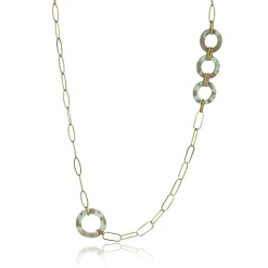 Emily Westwood Bijoux Collier femme Emily Westwood EWN23067G - Acier et acrylique Doré | Femme Collier Et Pendentif