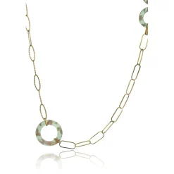 Emily Westwood Bijoux Collier femme Emily Westwood EWN23067G - Acier et acrylique Doré | Femme Collier Et Pendentif