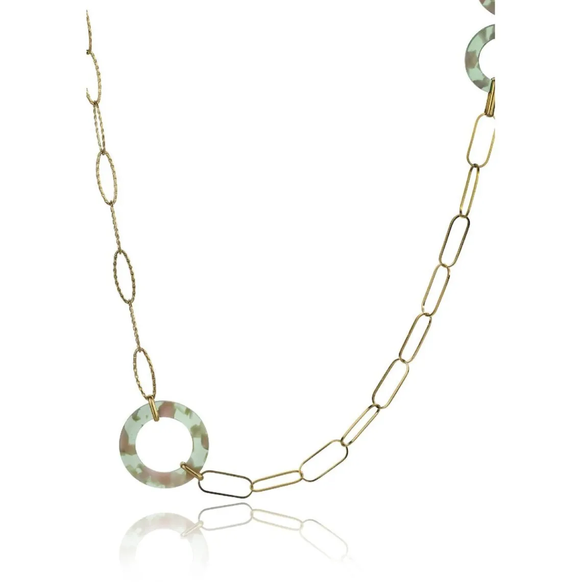 Emily Westwood Bijoux Collier femme Emily Westwood EWN23067G - Acier et acrylique Doré | Femme Collier Et Pendentif