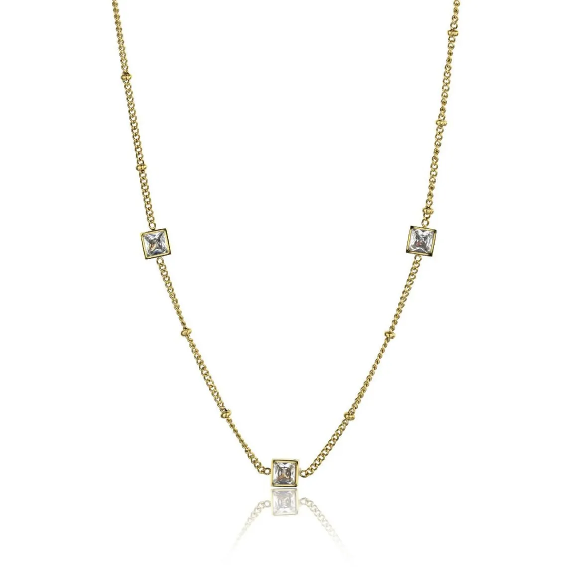 Emily Westwood Bijoux Collier femme Emily Westwood EWN23083G - Acier Doré et Blanc | Femme Collier Et Pendentif