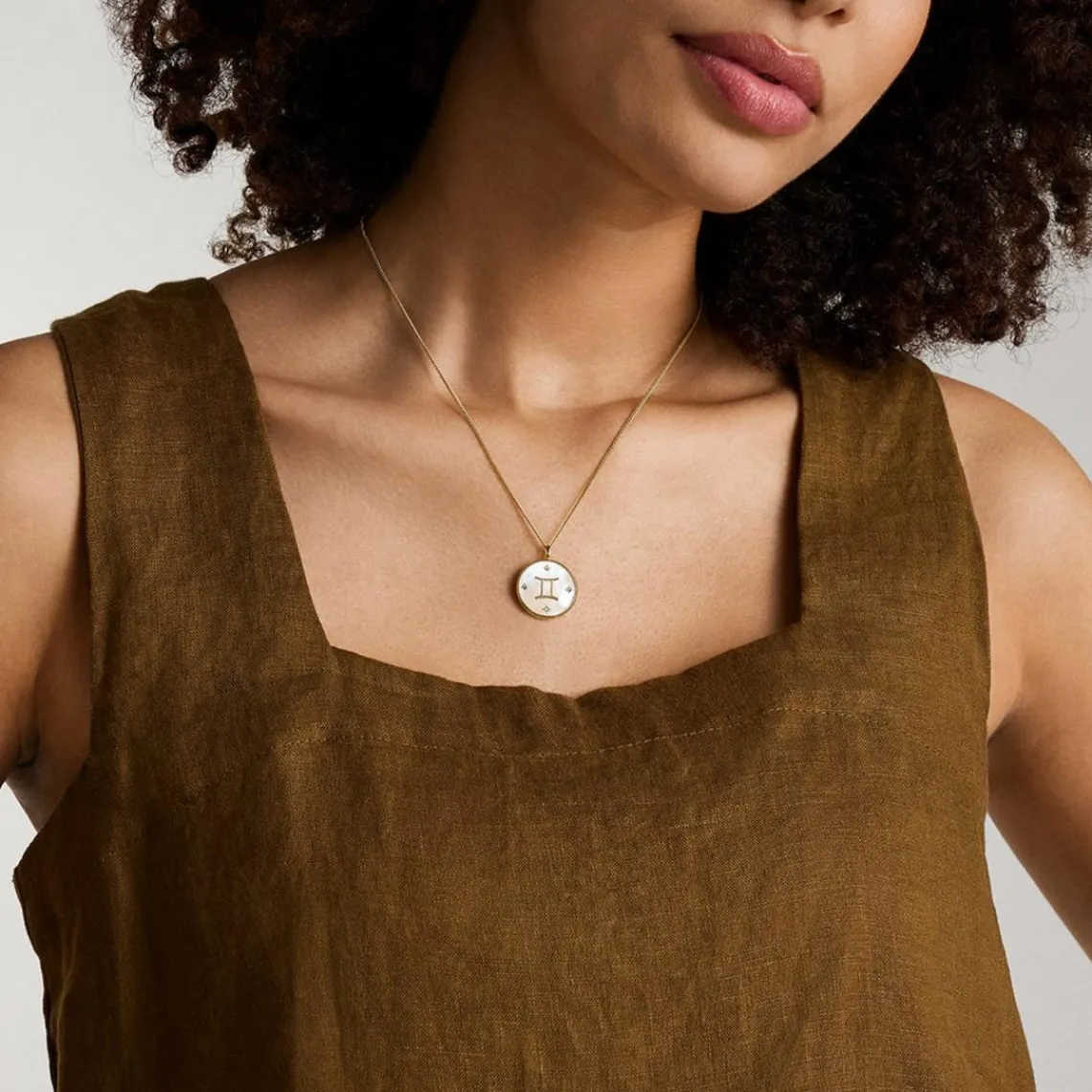 Fossil Bijoux Collier Femme Signes du Zodiaque Gémeaux - JF04840710 Acier inoxydable | Femme Collier Et Pendentif