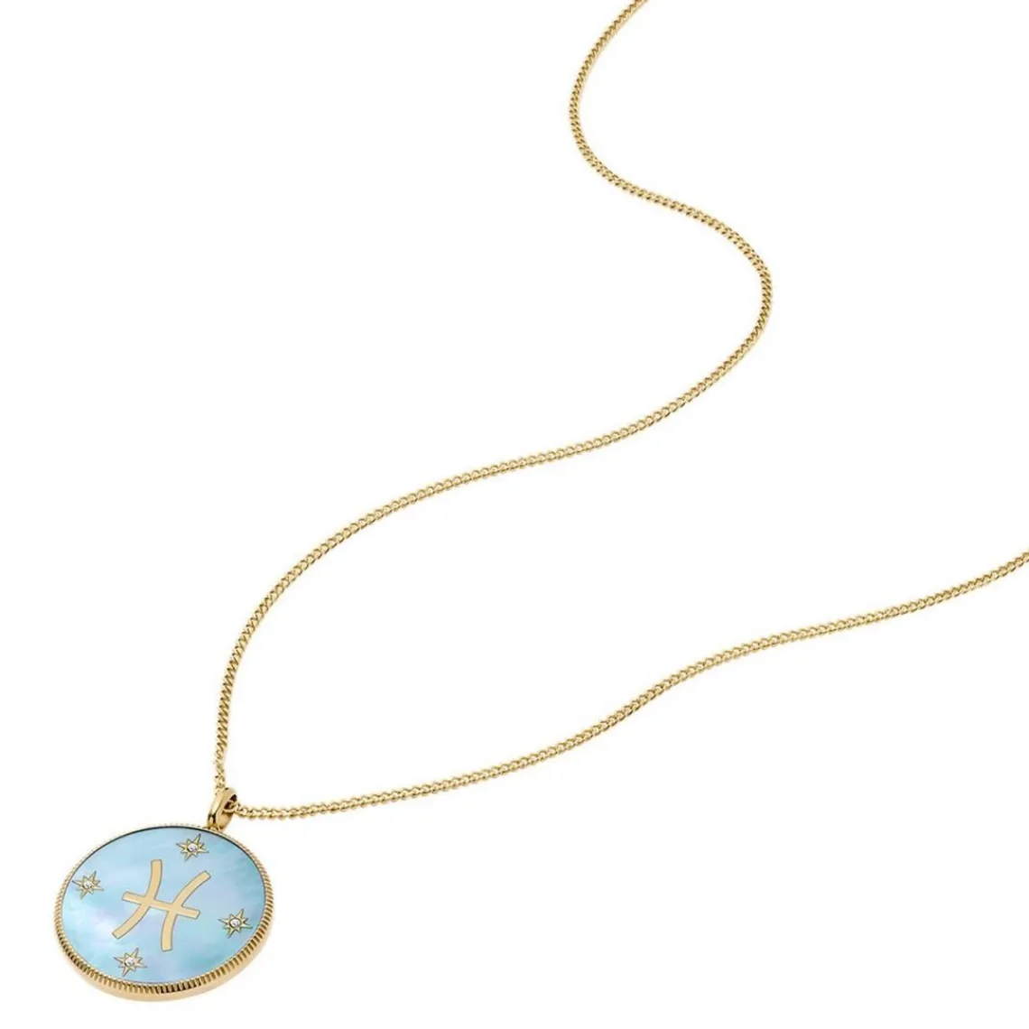 Fossil Bijoux Collier Femme Signes du Zodiaque Poissons - JF04848710 Acier inoxydable | Femme Collier Et Pendentif