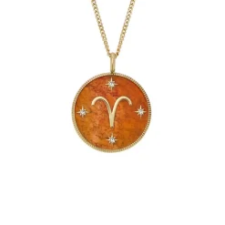 Fossil Bijoux Collier Femme Signes du Zodiaque Bélier - JF04838710 Acier inoxydable | Femme Collier Et Pendentif
