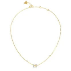 Guess Bijoux Collier Femme - JUBN02281JWYGWH 4G LOOP Acier Doré | Femme Collier Et Pendentif
