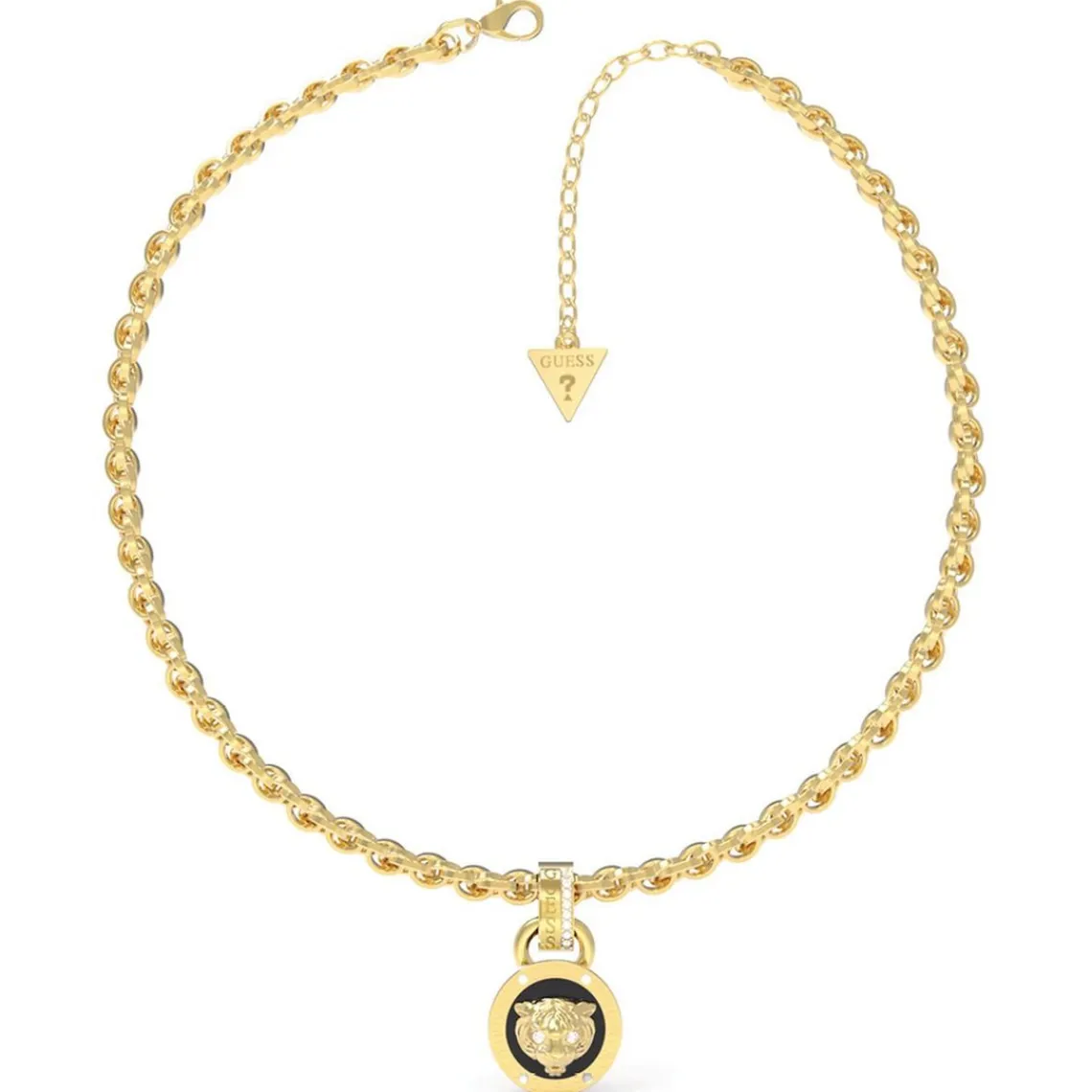 Guess Bijoux Collier Femme - DAKTARI JUBN01354JWYGBK Acier Doré | Femme Collier Et Pendentif