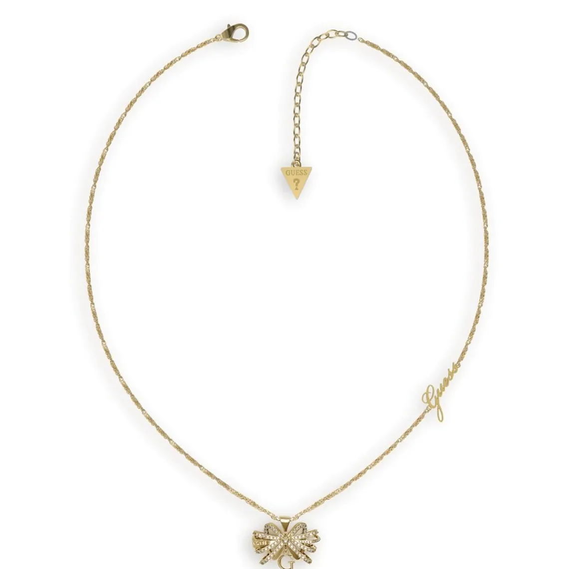 Guess Bijoux Collier Femme - A-BOW YOU JUBN01501JWYG Acier Doré | Femme Collier Et Pendentif