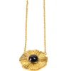 Kosma Paris Collier Femme Flora - Doré noir | Femme Collier Et Pendentif