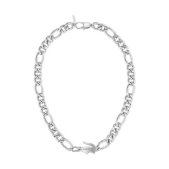 Lacoste Collier Femme Crocodile - 2040371 Acier Argent | Femme Collier Et Pendentif
