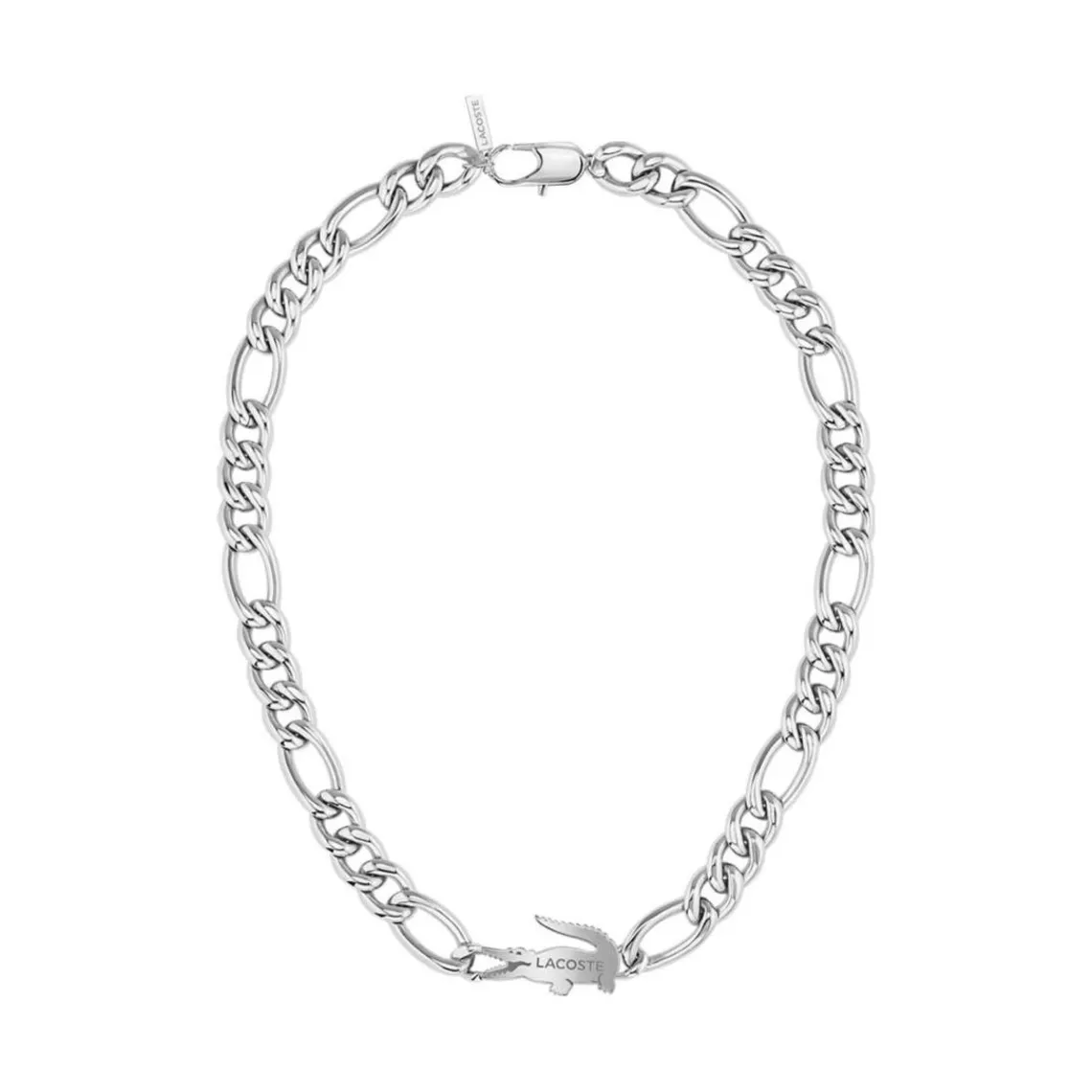 Lacoste Collier Femme Crocodile - 2040371 Acier Argent | Femme Collier Et Pendentif