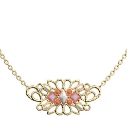 Les Georgettes Collier Femme 70443471908045 Doré P-Rosace | Femme Collier Et Pendentif