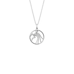 Les Georgettes Collier Femme 704413916J1050 Argent Agate P-Zodiaque | Femme Collier Et Pendentif