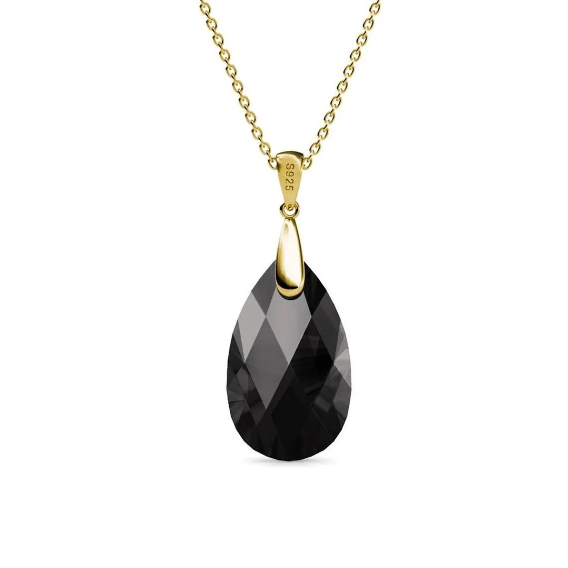 MYC-Paris Collier Femme - DP0485-G-BK Laiton Doré | Femme Collier Et Pendentif