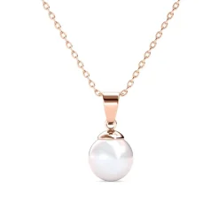 MYC-Paris Collier Femme - DP0402-RG Laiton Doré rose | Femme Collier Et Pendentif