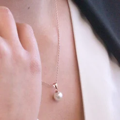MYC-Paris Collier Femme - DP0402-RG Laiton Doré rose | Femme Collier Et Pendentif