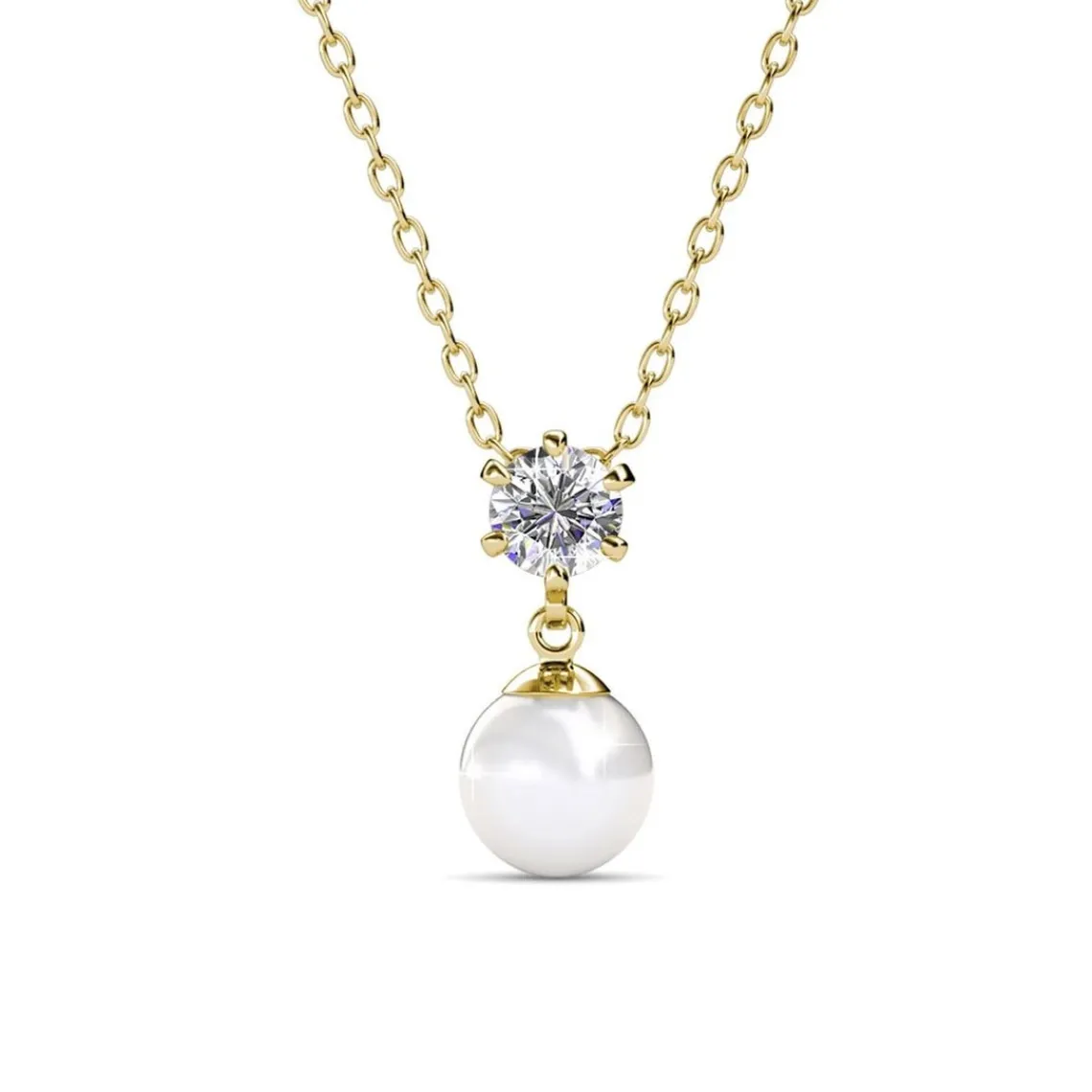 MYC-Paris Collier Femme - Laiton Doré et Perle | Femme Collier Et Pendentif