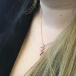 MYC-Paris Collier Femme EVIDENCE - DP0071-RG Laiton Doré rose | Femme Collier Et Pendentif
